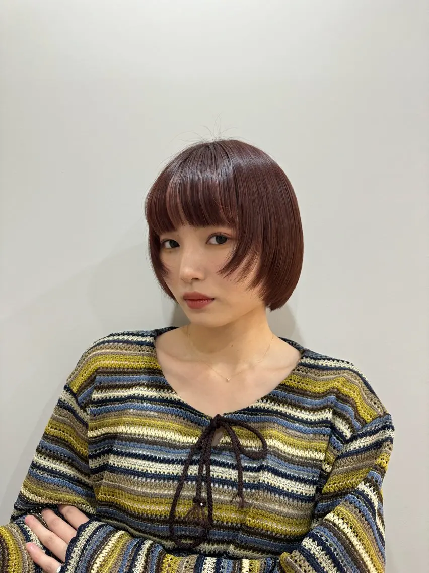 (U30)限定クーポン❕ショートカット+カラー+水分パックトリートメント☘️の写真