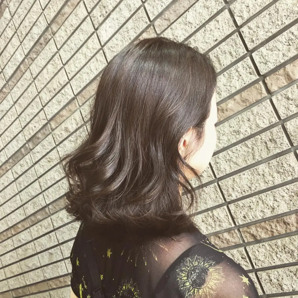 セミロング 大山 晃介のヘアスタイル