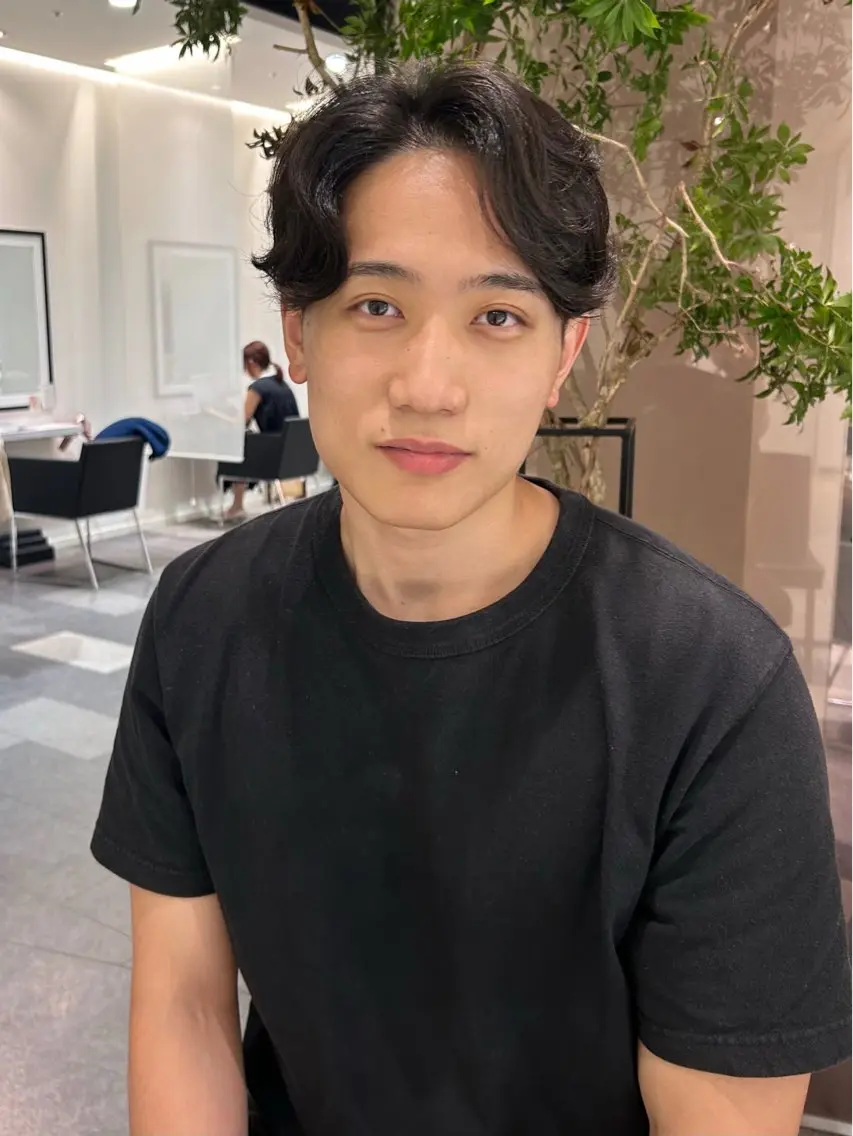 パーマ メンズ カット パーマ 中原 優美のヘアスタイル