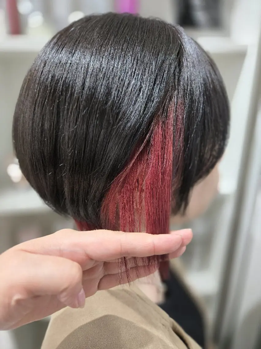 【女性・新規限定】カット(ショートのみ)+インナーカラー🧸🩷の写真