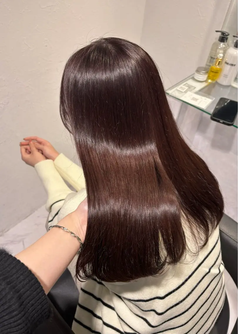 🤎憧れ艶々ヘア🤎髪質改善トリートメント+スタイリングの写真