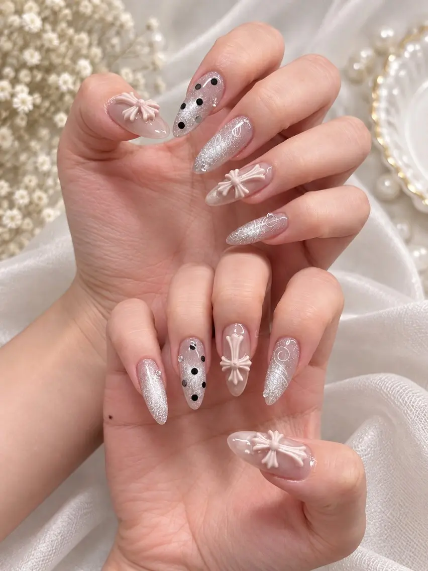 ネイル フレンチネイル ジェルネイル 韓国ネイル マグネットネイル 持ち込み ハンドネイル RINA Nailのネイルデザイン