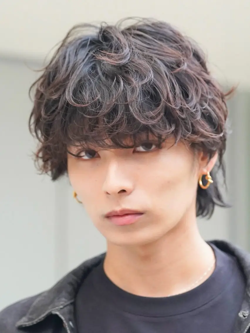 ショート パーマ メンズ カット パーマ fifth/メンズ/ シャドウパーマ/星七のヘアスタイル