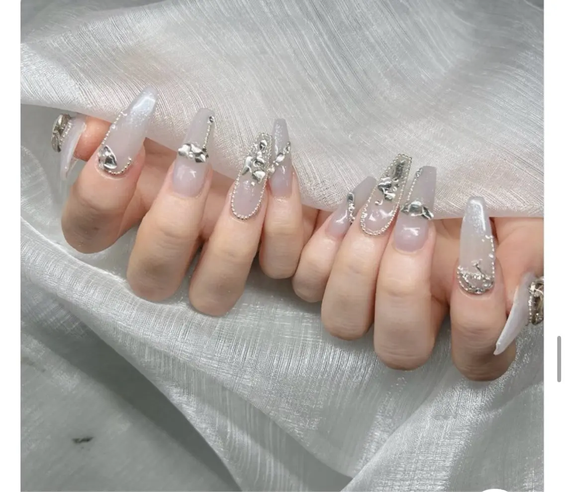 ネイル アートネイル フレンチネイル ジェルネイル 韓国ネイル マグネットネイル ハンドネイル Lenie Nail Okuboのネイルデザイン