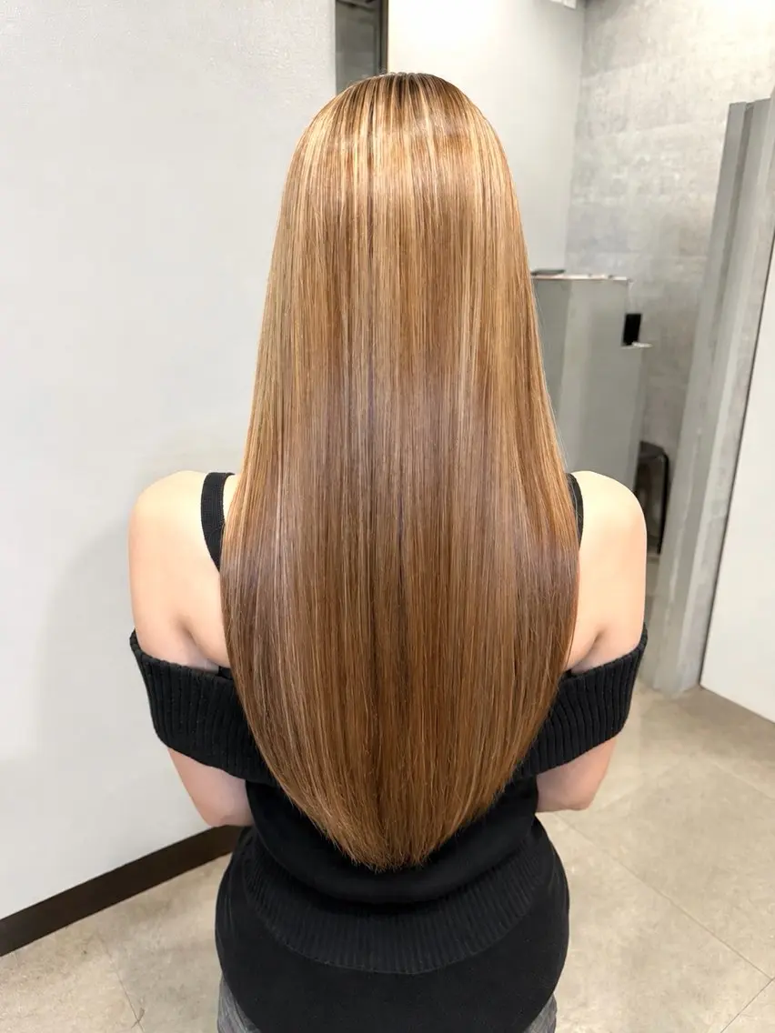 ロング カラー バレイヤージュ ブリーチ ケアブリーチ デザインカラー ダブルカラー ヘアカラー 寺嶋 貴大のヘアスタイル
