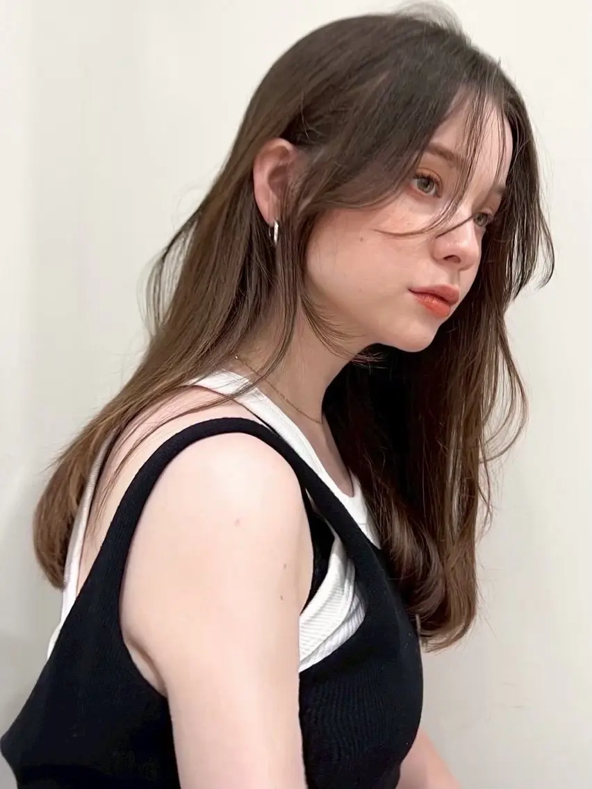 ロング レイヤーカット 盛れるレイヤーカット jilblanカホのヘアスタイル