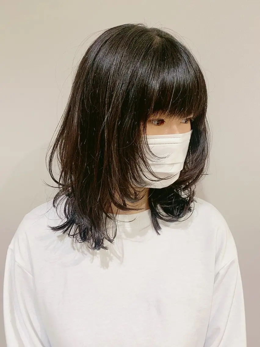 ミディアム ウルフカット 全国認定講師 高久のヘアスタイル