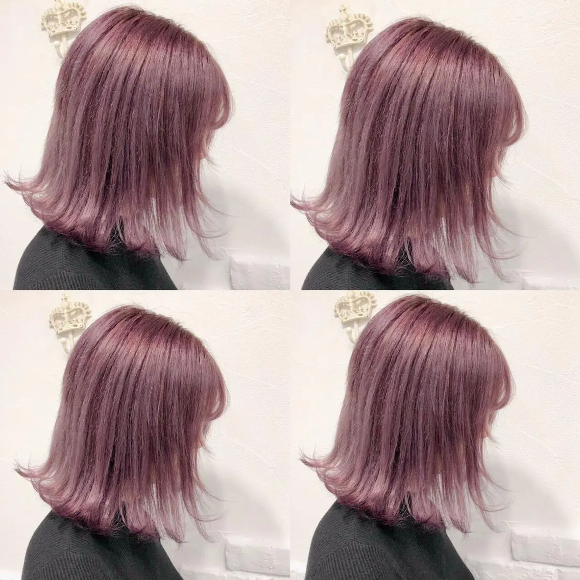 ミディアム カラー トリートメント 韓国レイヤーカット/ 儚げカラーチナツのヘアスタイル