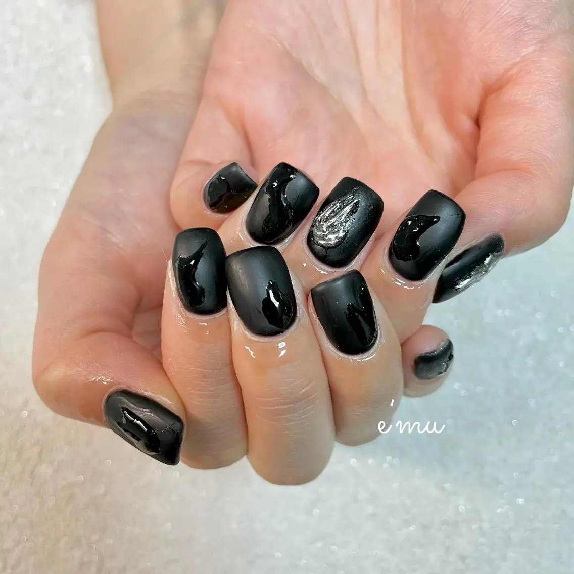ネイル マットネイル ニュアンスネイル nail salon e'mu💐のネイルデザイン