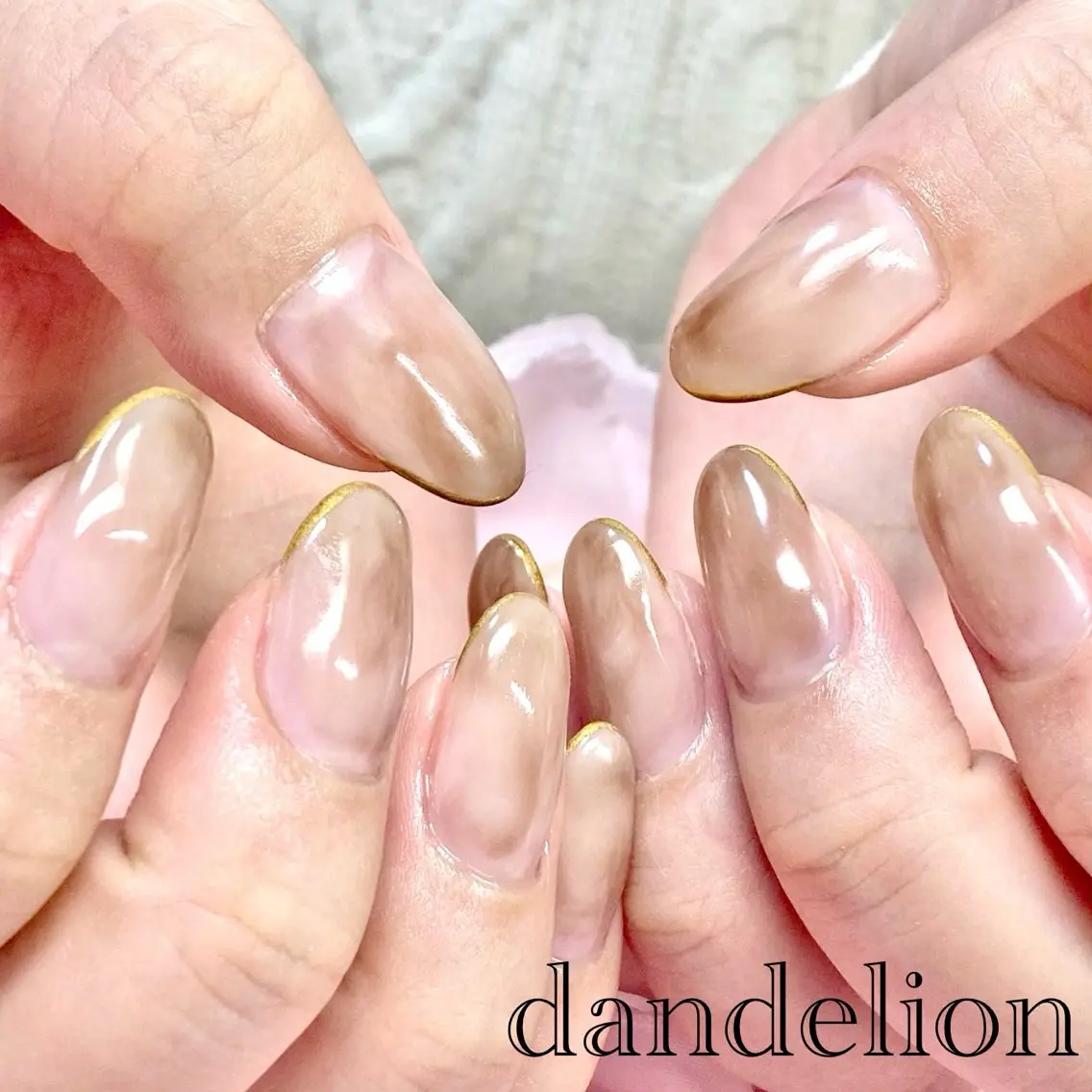 ネイル ハンドネイル ハンドケア dandelion ダンデライオンのネイルデザイン