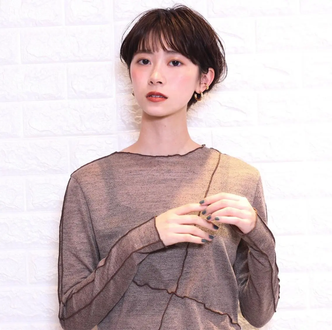 ・前髪カット+カラー【minimo限定価格🌿】の写真