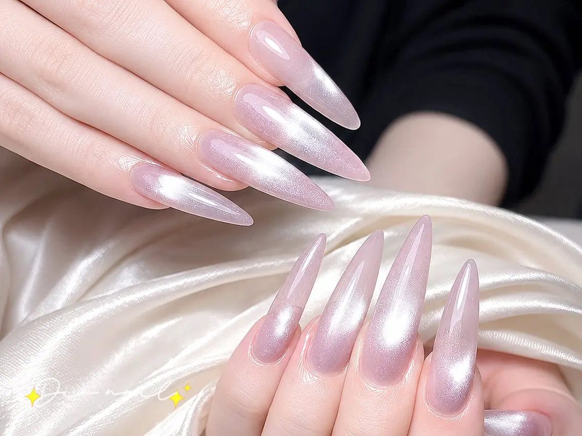 ネイル フットネイル 韓国ネイル レース ロングネイル マグネットネイル ハンドネイル Dia nail サロンのネイルデザイン