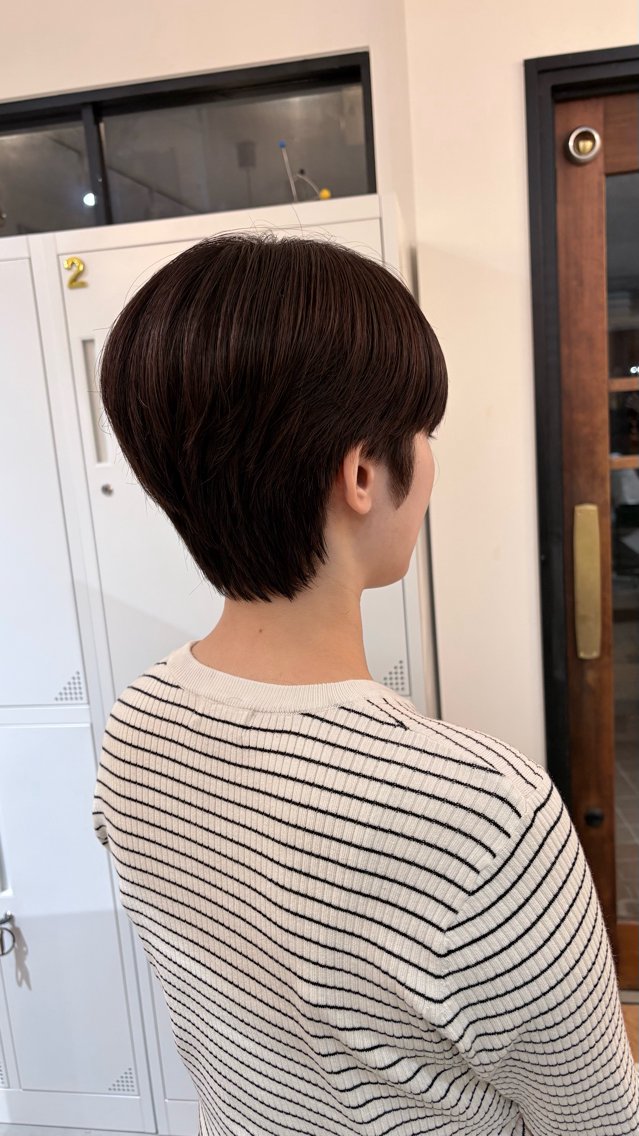 ショート カラー ハンサムショート ブラウンカラー ラベンダーカラー ラベンダーブラウン ショートヘア カット ヘアカラー 無料カットモデル募集 /河内温太のヘアスタイル