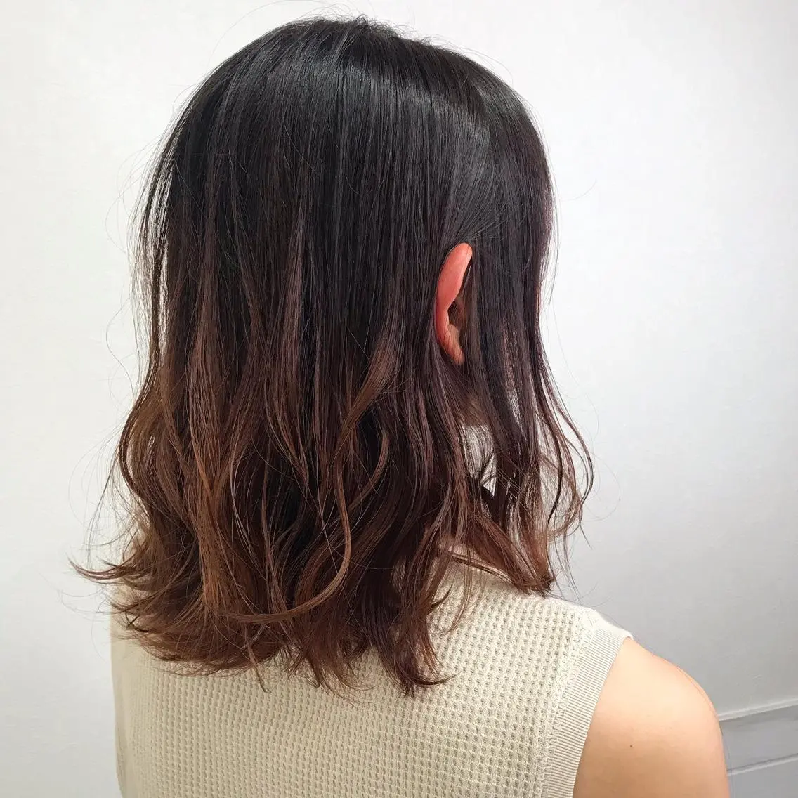 ミディアム カラー ヘアカラー 柴田 祐輔のヘアスタイル