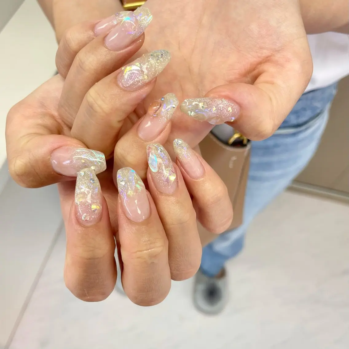 ネイル ハンドネイル 大阪福島韓国束感まつ げ Sayaka🤍のマツエク・マツパデザイン