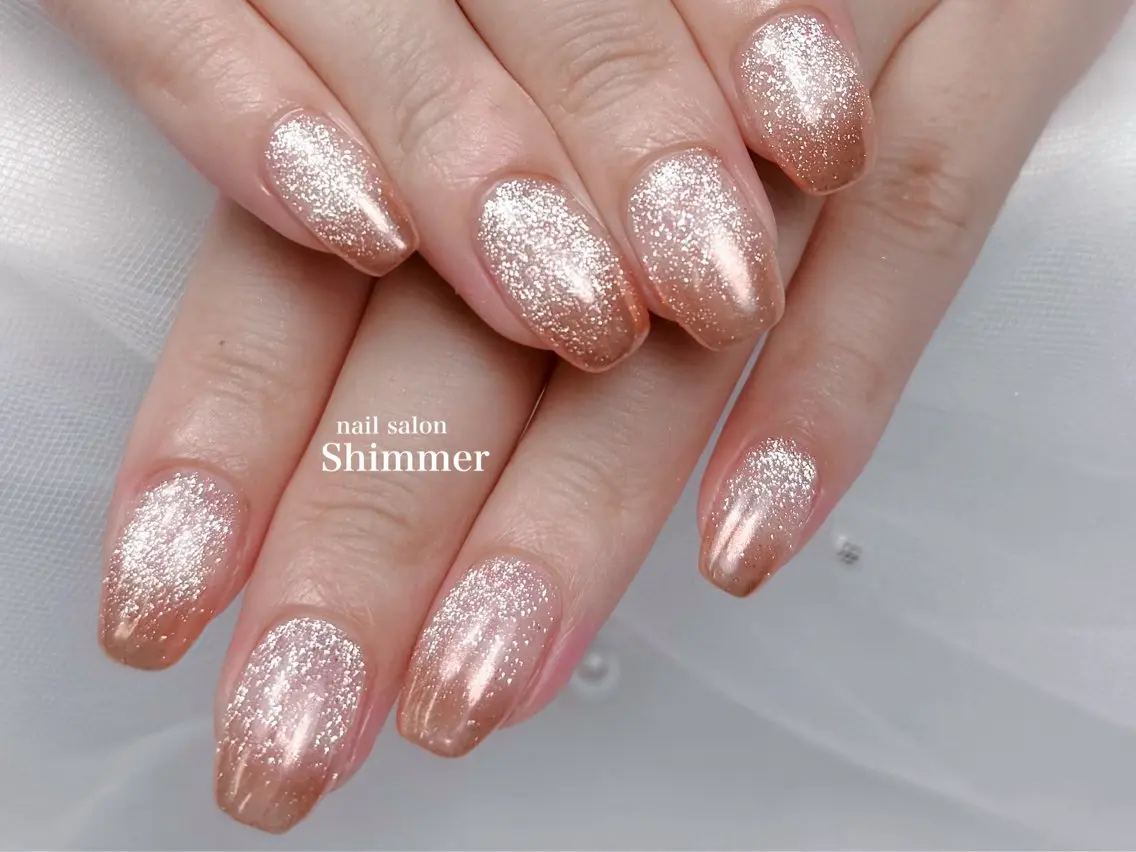 ネイル ハンドネイル Shimmer Risaのネイルデザイン