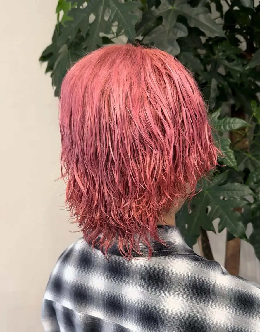 ミディアム カラー メンズ ヘアカラー 艶髪特化 しゅんぼう 長岡髪質改善のヘアスタイル
