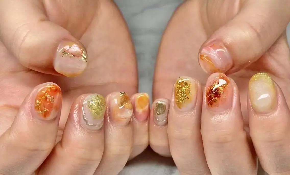 ネイル 長さ出し ジェルネイル 韓国ネイル マグネットネイル 持ち込み ハンドネイル Nail&eye Belire 新宿のネイルデザイン