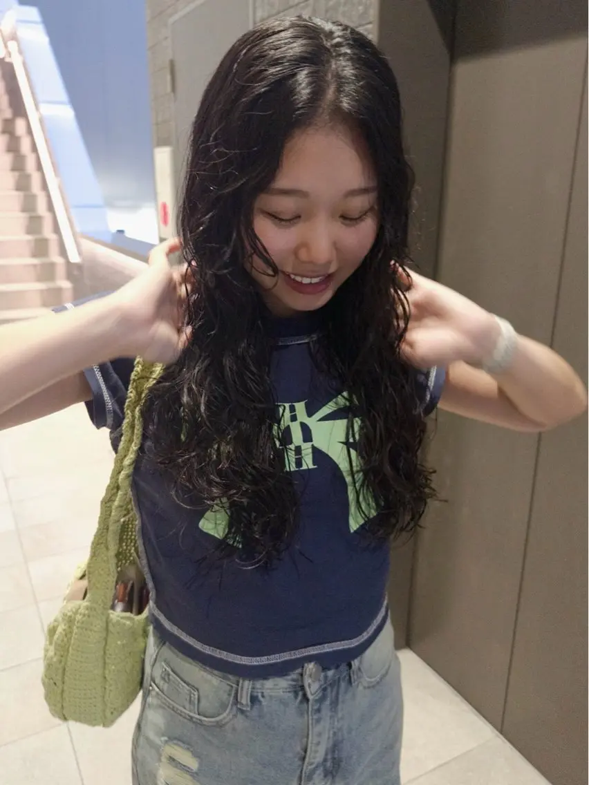ロング パーマ 後藤 咲夏のヘアスタイル