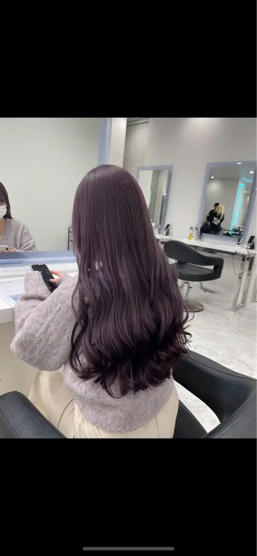 ロング カラー ヘアカラー 佐藤 笑瑠のヘアスタイル