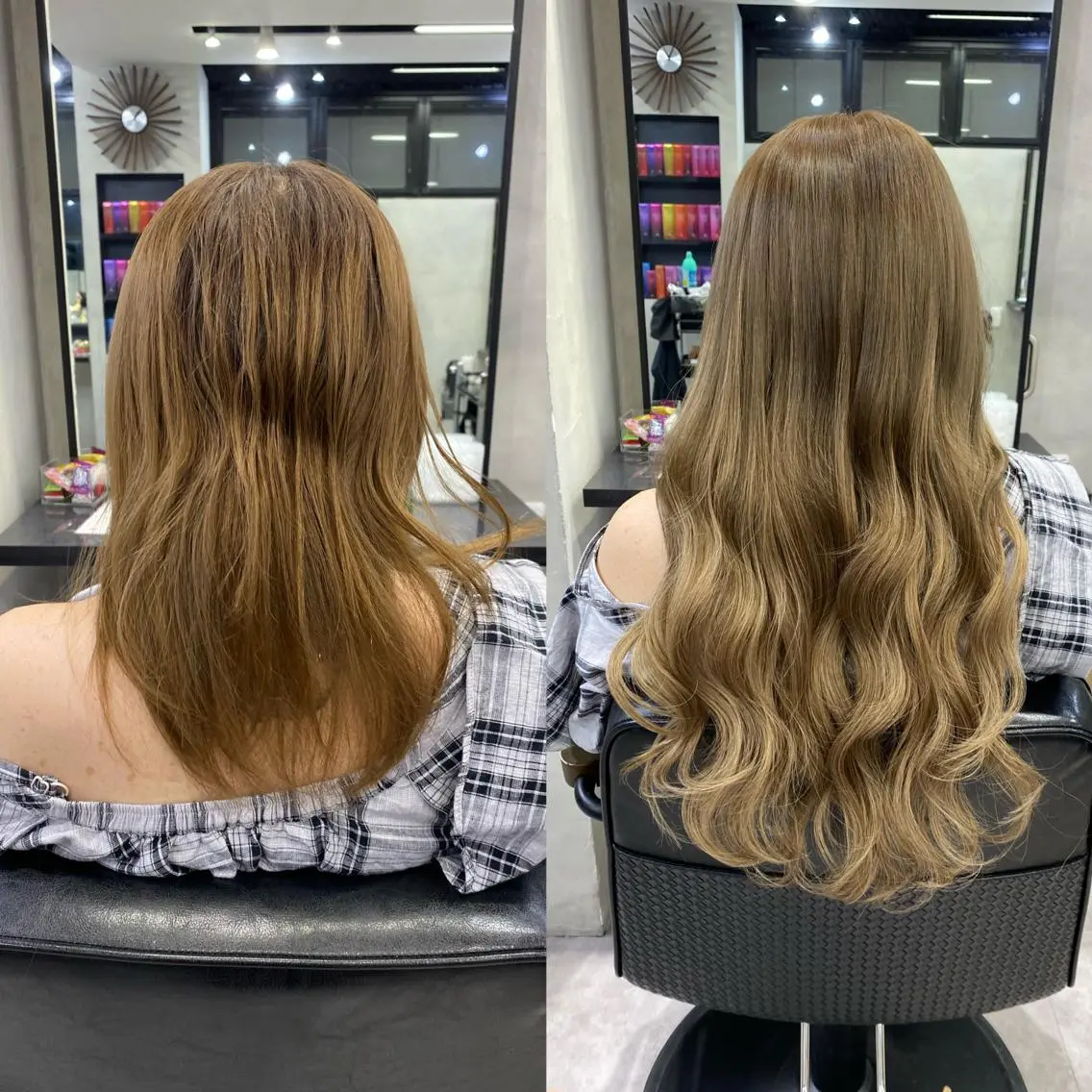 ロング カラー ヘアアレンジ シールエクステ アッシュ バレイヤージュ ベージュカラー ブリーチ カット ヘアカラー エクステ ar+ ❤︎ maiのヘアスタイル
