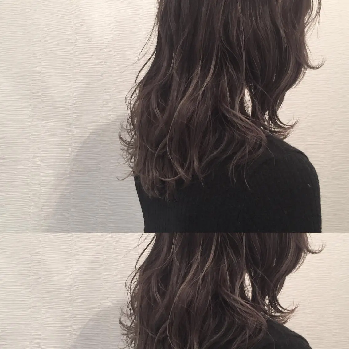 セミロング カラー グラデーションカラー グレージュ ハイライトカラー ハイライト 似合わせカット カット ヘアカラー トリートメント 池田 真由美のヘアスタイル