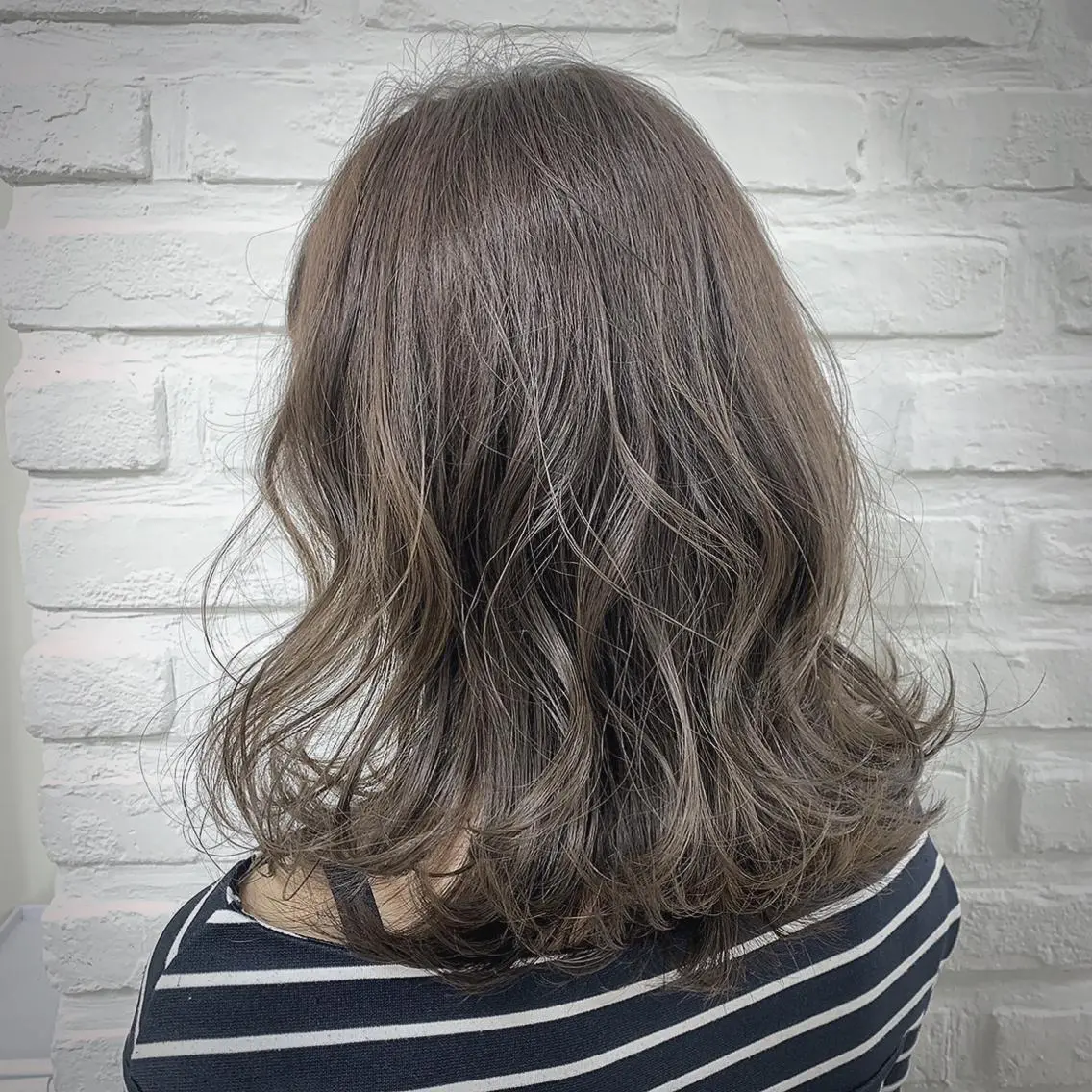 ミディアム カラー アッシュ イルミナカラー ピンクカラー ヘアカラー トリートメント 【髪質改善】 kasumi🌷🌷のヘアスタイル