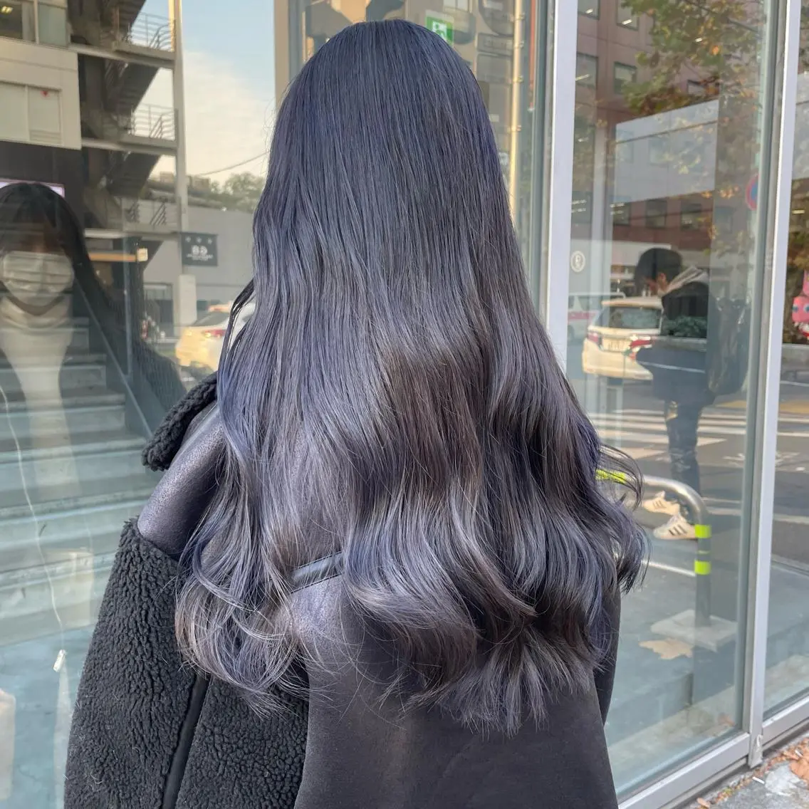 ロング カラー パーマ ヘアアレンジ メンズ キッズ ネイル マツエク・マツパ アイブロウ ヘアカラー トリートメント 🦋韓国風カラー🦋 こうせい原宿のヘアスタイル