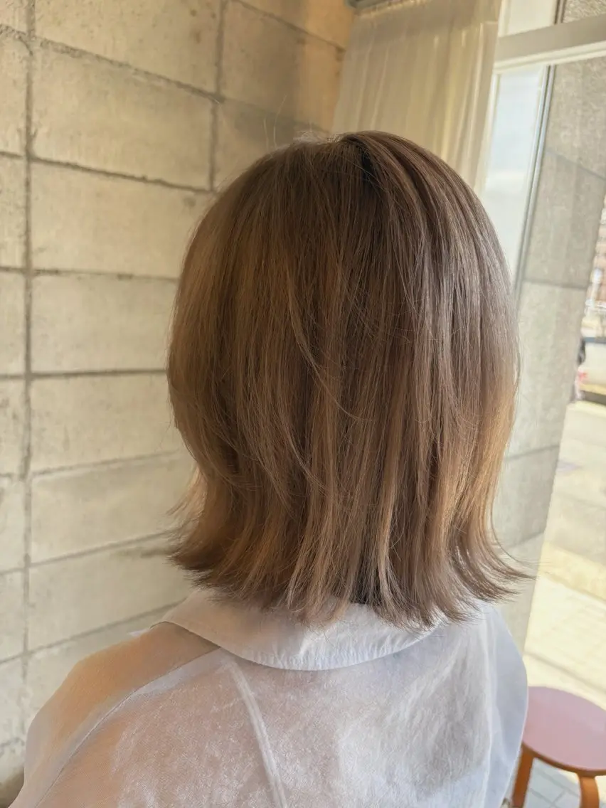 【平日割あり】💐カット+ブリーチなしダブルカラー+3stepトリートメントの写真