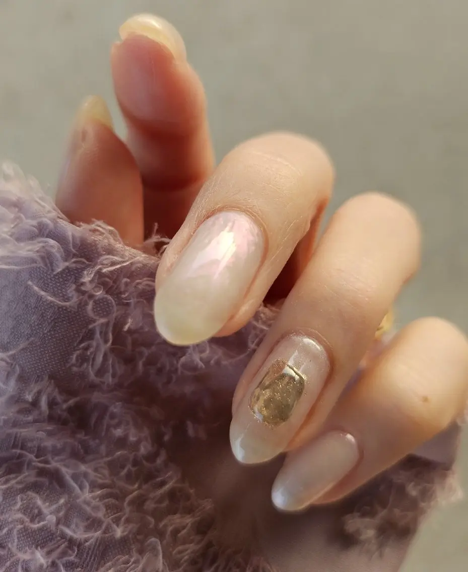ネイル アートネイル オーロラネイル ミラーネイル Bijou. 【junjun.】のネイルデザイン
