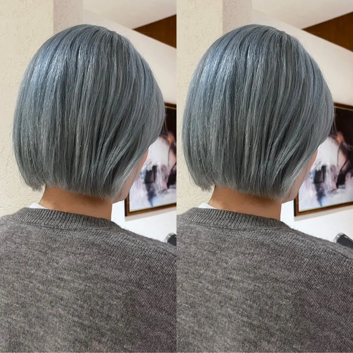 ミディアム カラー ブリーチ ボブ ヘアカラー ブリーチカラー🌟/ ちさとのヘアスタイル
