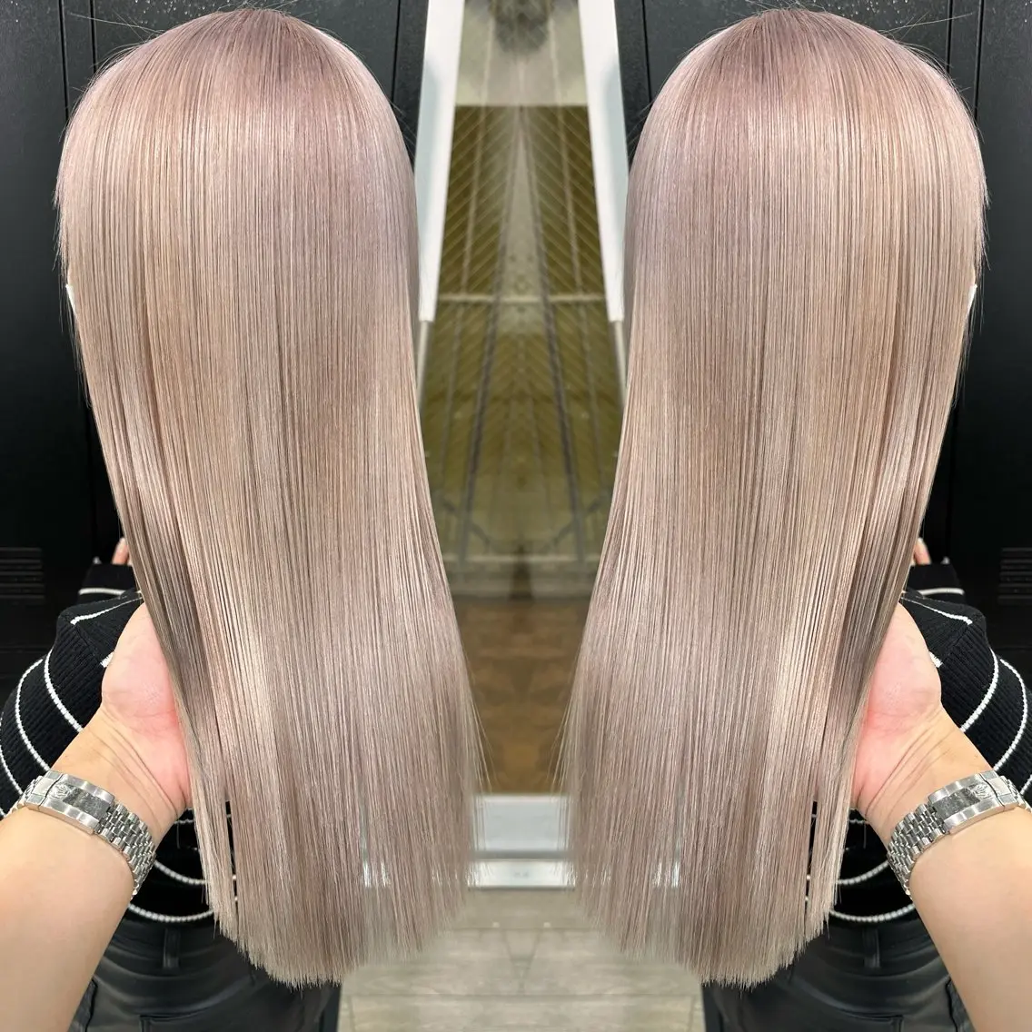 ロング カラー 糸川 伸樹のヘアスタイル