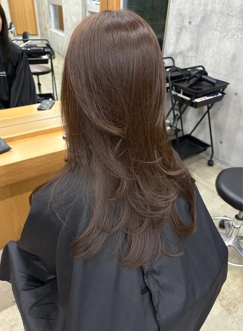 ロング カラー カット ヘアカラー トリートメント yuuna/ ハッシュカット🎀のヘアスタイル