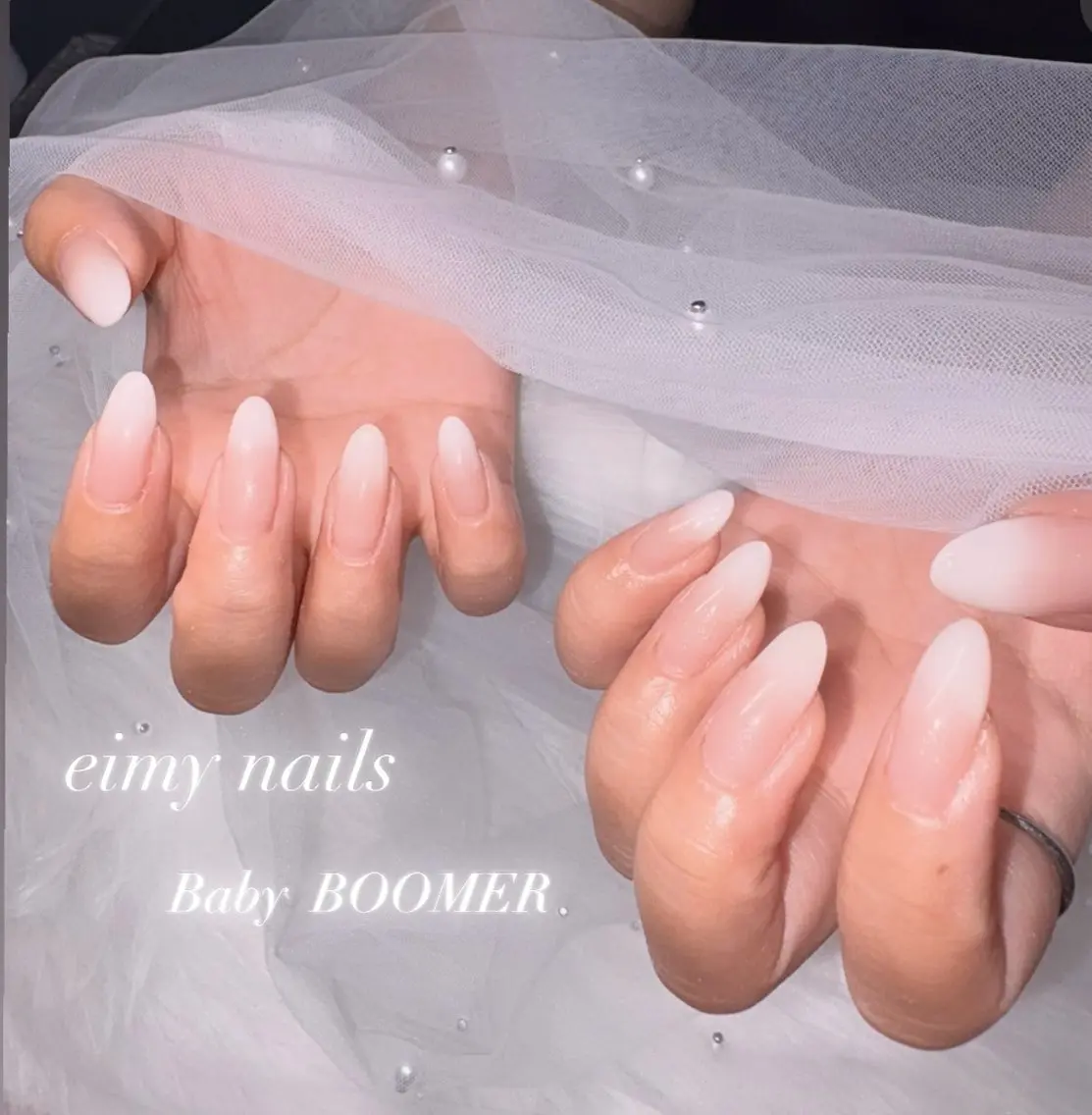 ネイル グラデーション ラメ(グリッター) ピンク ハンドネイル eimy nails♡のネイルデザイン