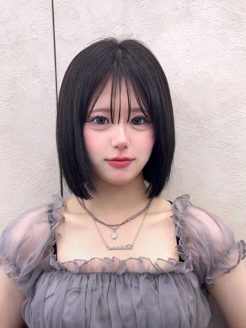 ミディアム カット ヘアカラー トリートメント 谷川が作る熊本1🥇 レイヤーカットのヘアスタイル