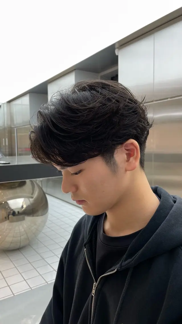 パーマ メンズ カット パーマ fifth 阿部楓のヘアスタイル