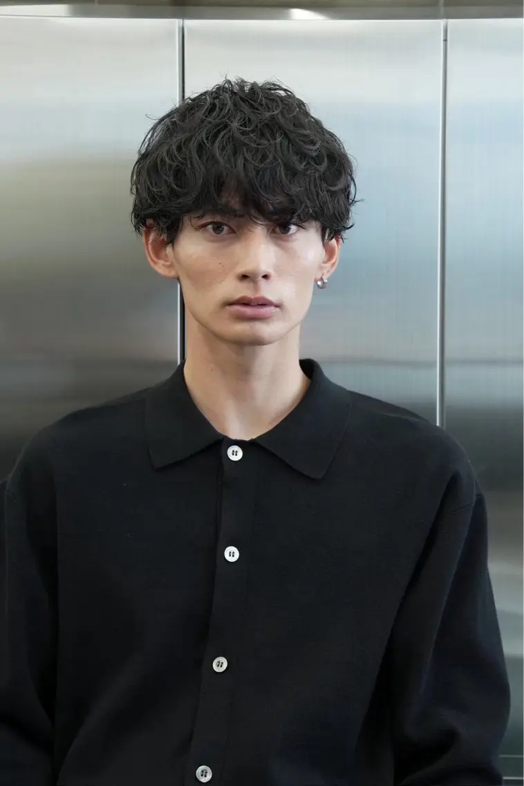 パーマ メンズ カット パーマ 山田 実来のヘアスタイル
