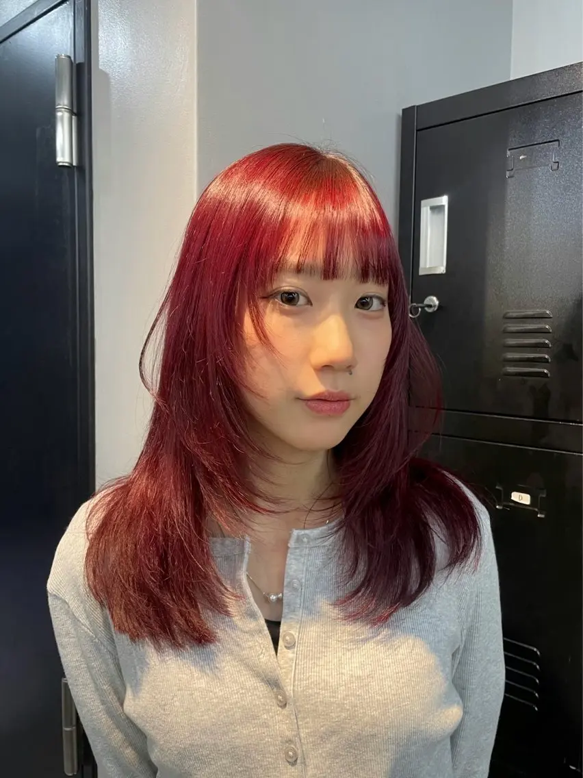 ロング カラー ヘアカラー トリートメント 新宿/透明感カラー/ 髪質改善/桜良のヘアスタイル