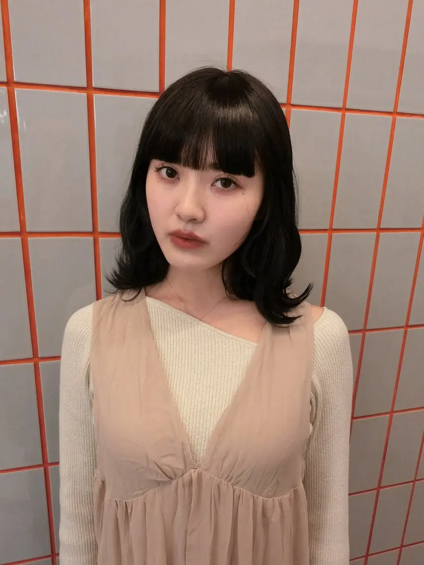 ミディアム 💍モテる艶髪 透明感カラー💖のヘアスタイル