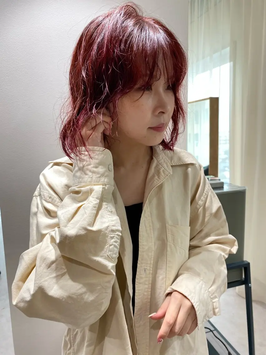 ミディアム カラー ヘアカラー トリートメント iroha/ n.w.h🎀のヘアスタイル