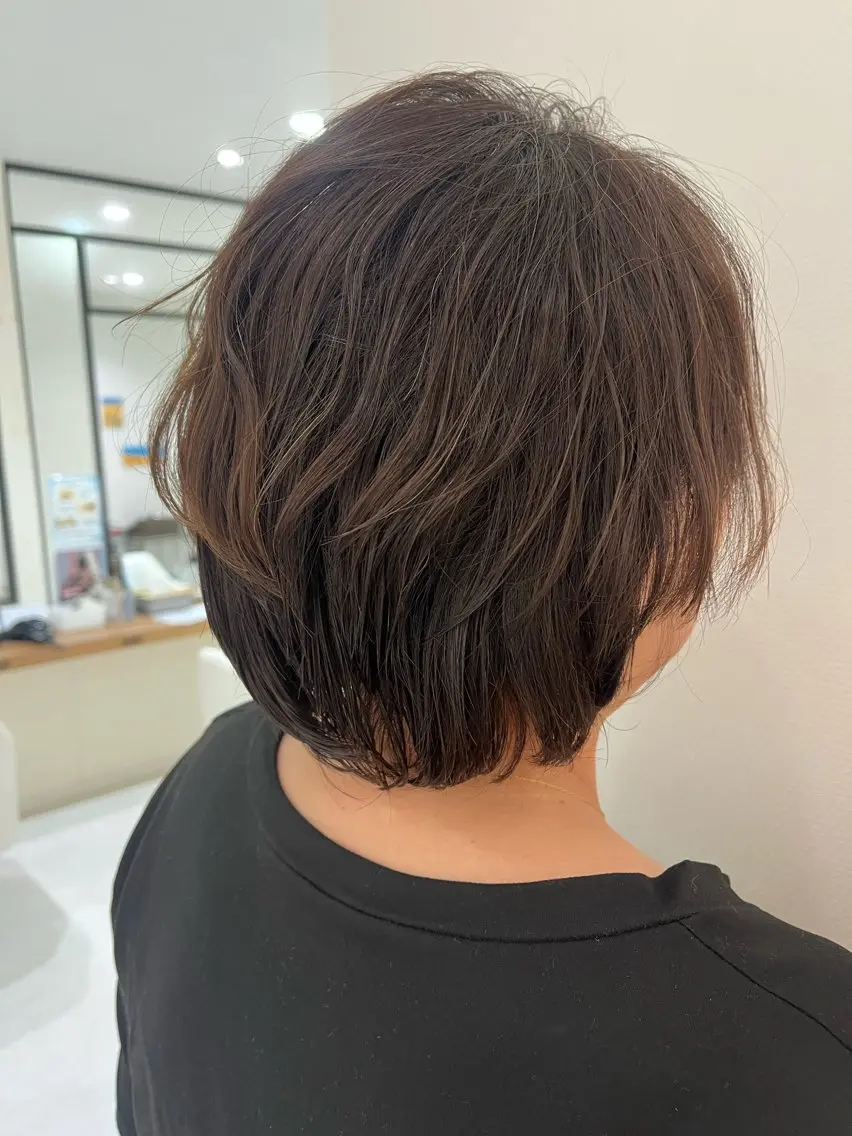 ショート ショートボブ ボブ ショートヘア 山内 優奈のヘアスタイル