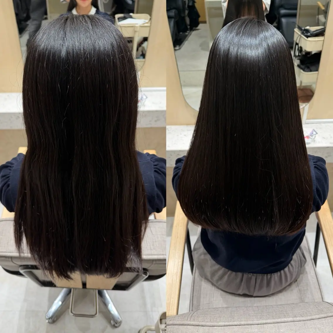 ロング カット 縮毛矯正 いがらし ふうらのヘアスタイル