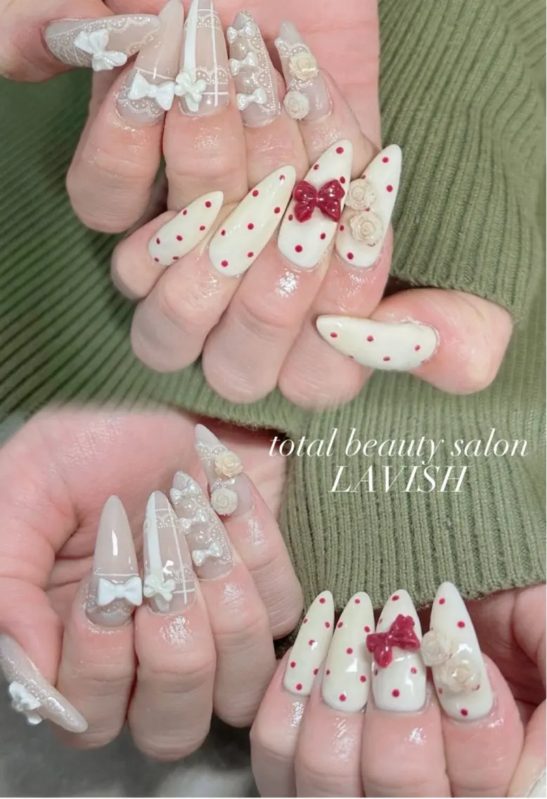 ネイル ハンドネイル フットネイル LAVISH nanamiのネイルデザイン