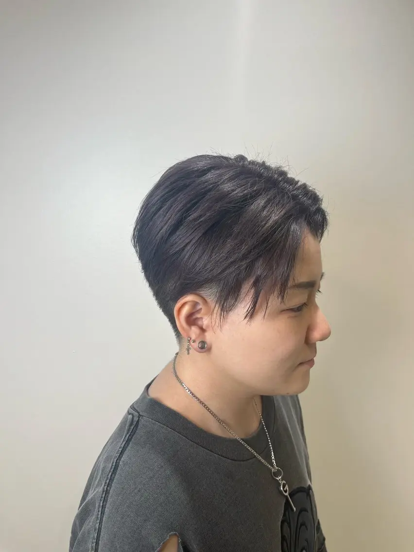 ショート ブリーチカラー特化 美容師/𝕐𝕌𝕀のヘアスタイル