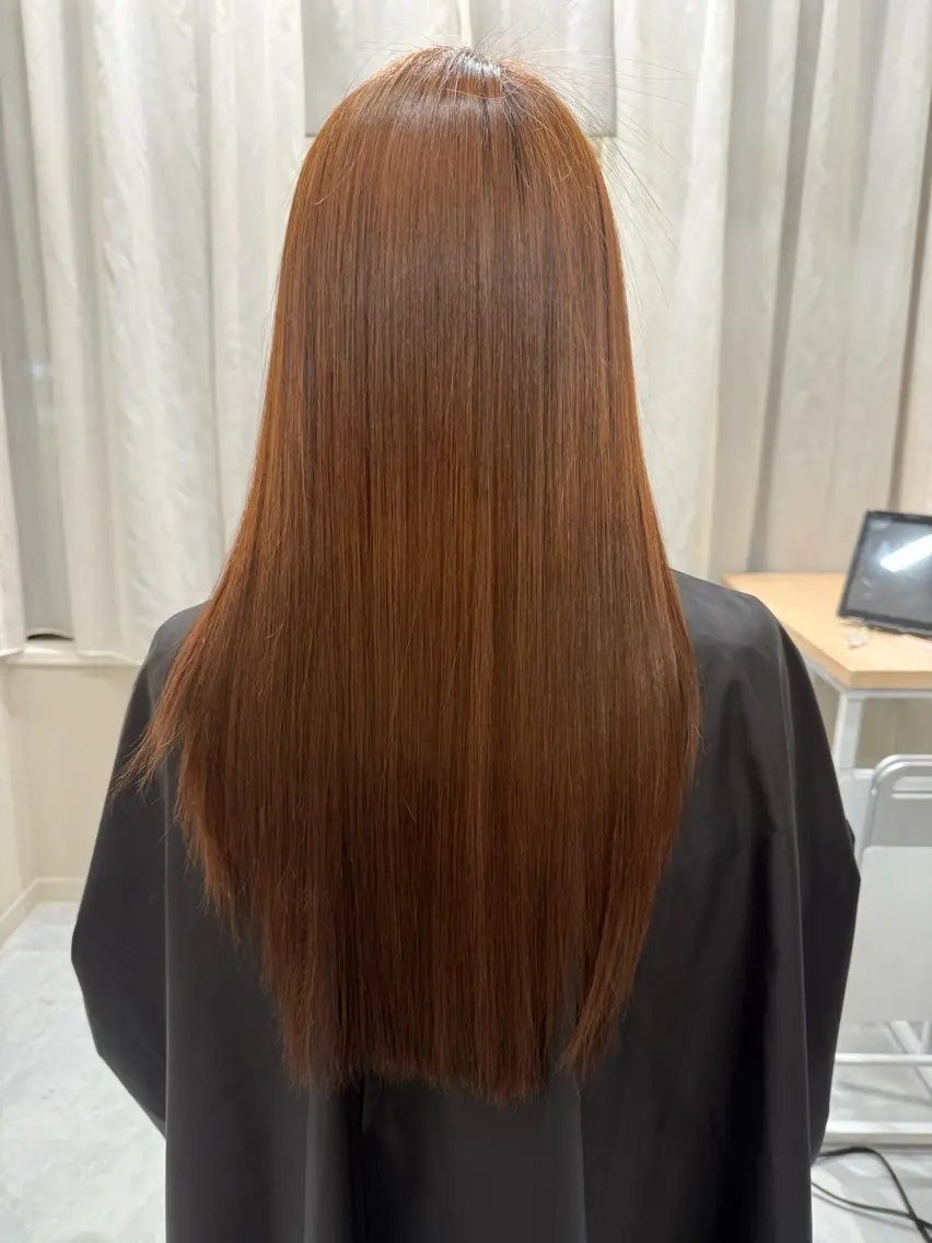 ロング 縮毛矯正 加納 大翔のヘアスタイル