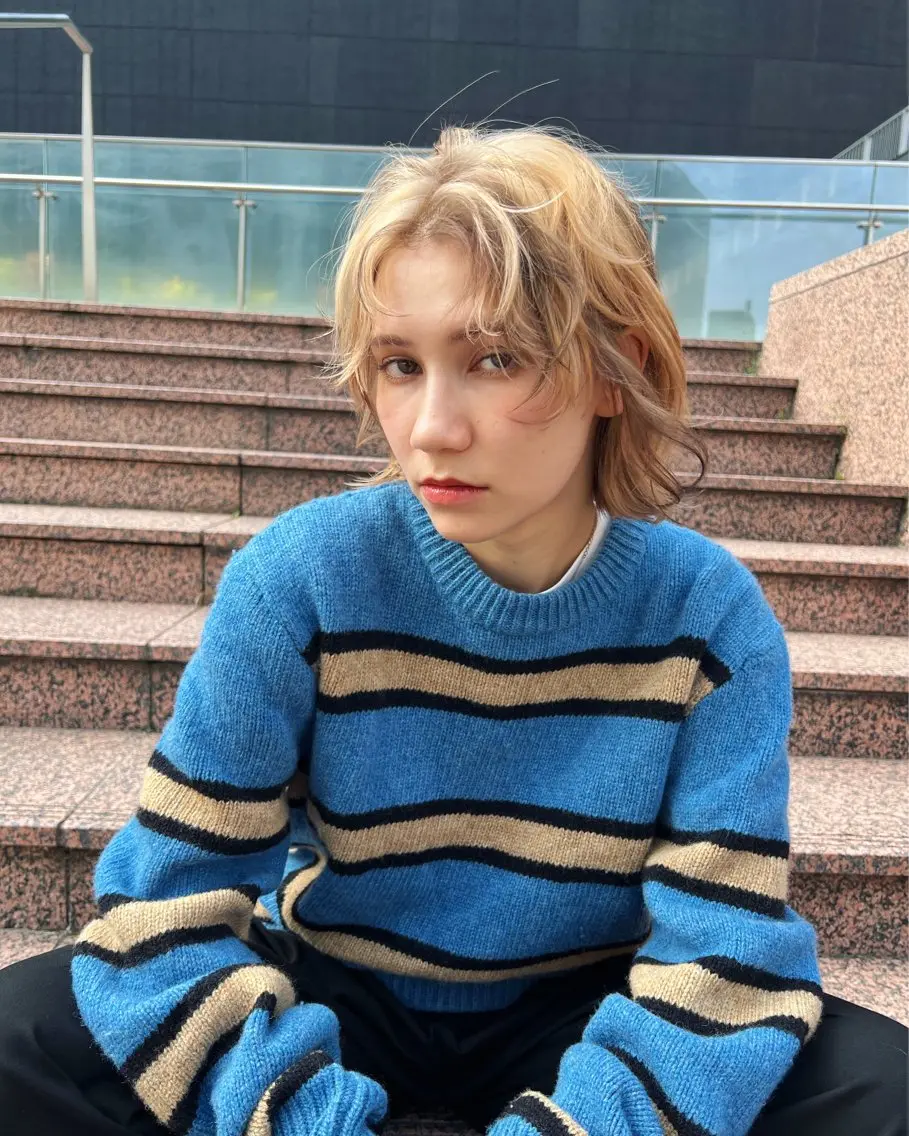 ミディアム ハッシュカット カシマハヤトのヘアスタイル
