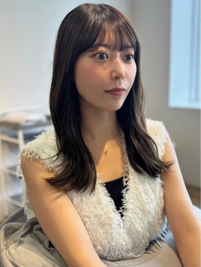 セミロング 札幌美容室♡西塔 瑠音🎀のヘアスタイル