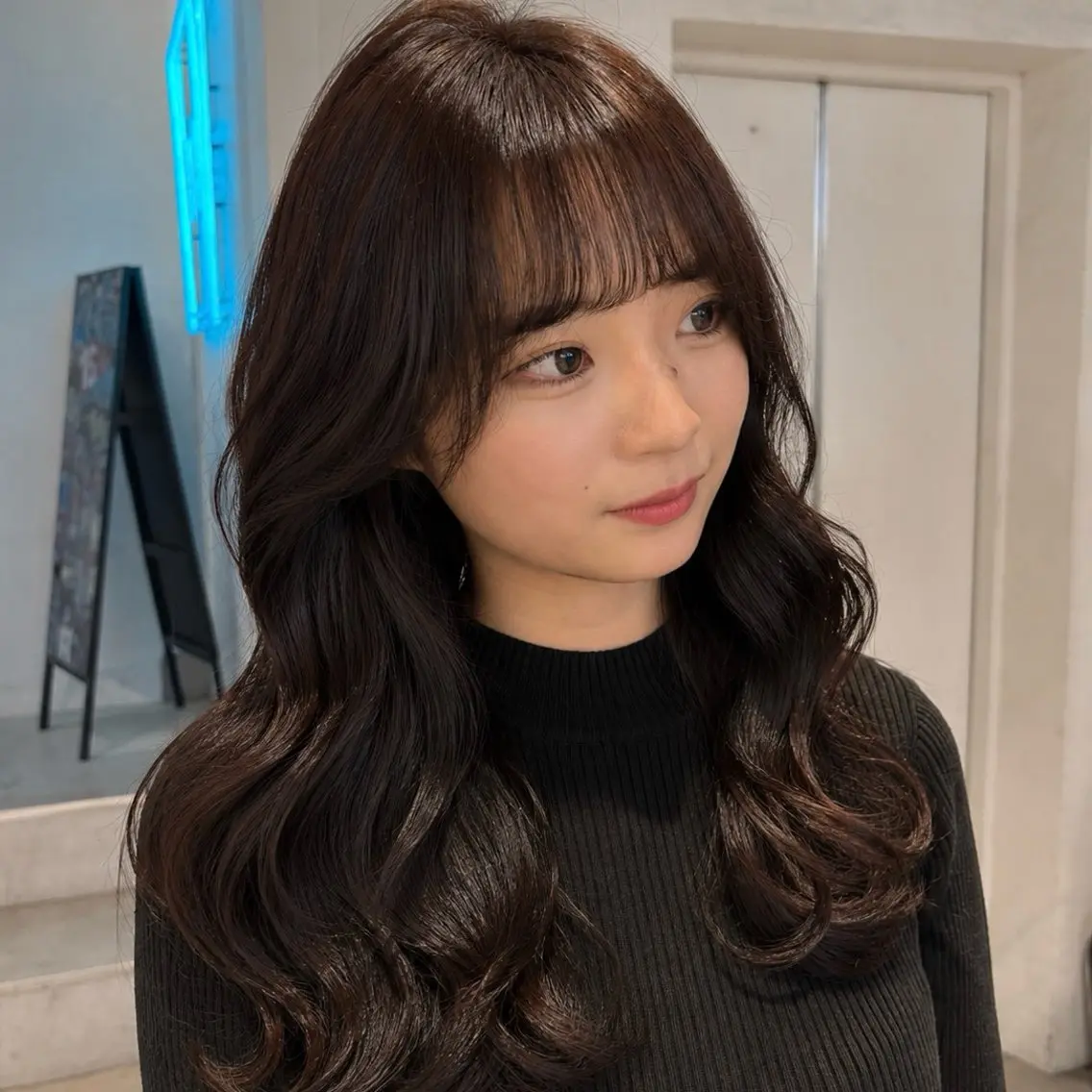 カラー カット ヘアカラー 透明感カラー/レイヤ ーカットりこ🤎🫧のヘアスタイル