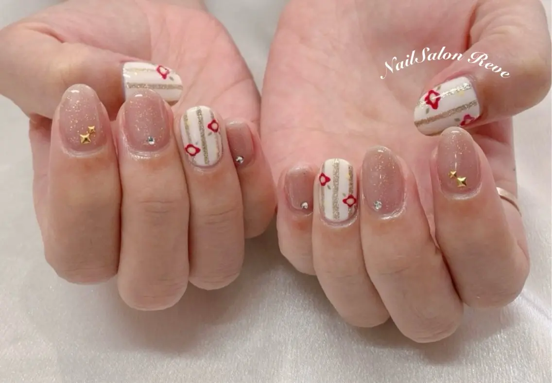 ネイル 成人式 ハンドネイル NailSalon Reveのネイルデザイン