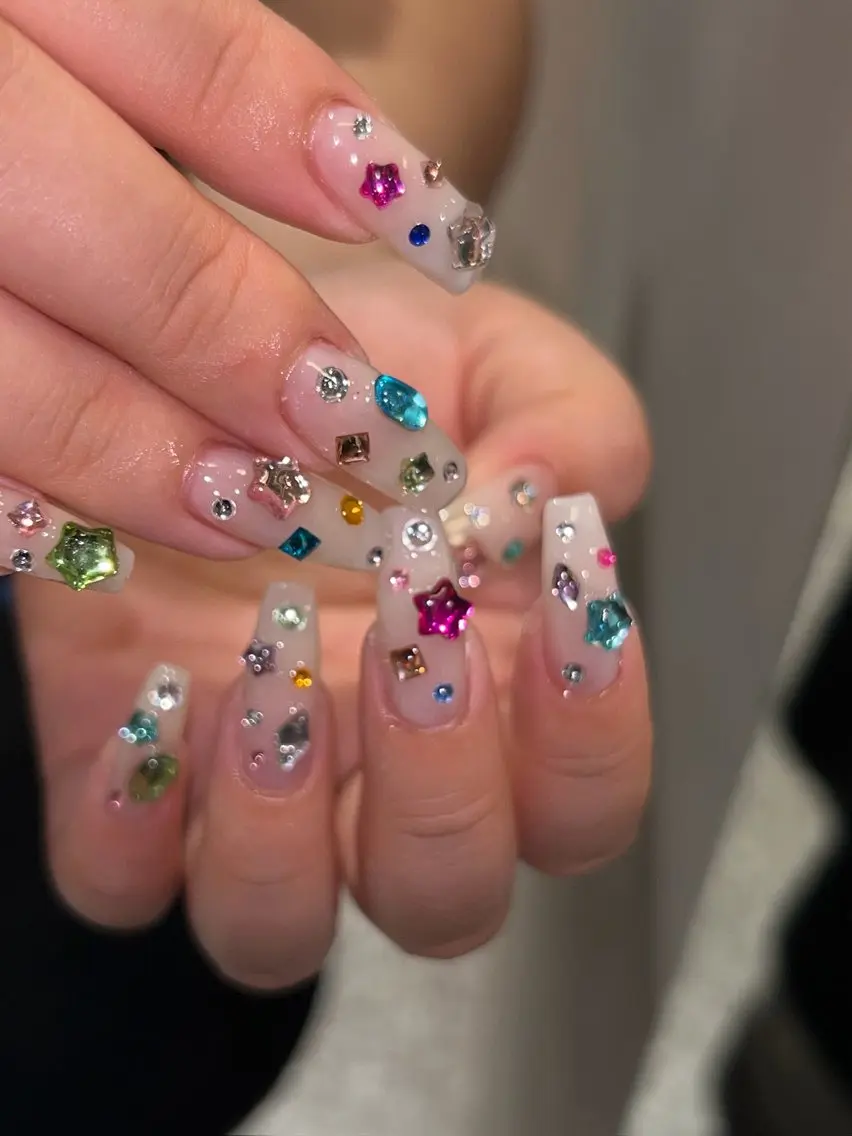 ネイル 韓国ネイル ロングネイル シンプルネイル ワンホンネイル ハンドネイル nailsby kotomiのネイルデザイン